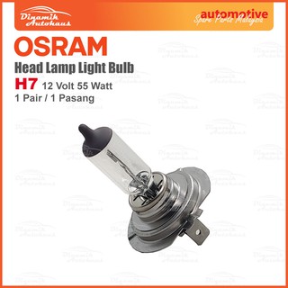 Osram H7 12 Volt 55 Watt Car Head Lamp Halogen Light Bulb 