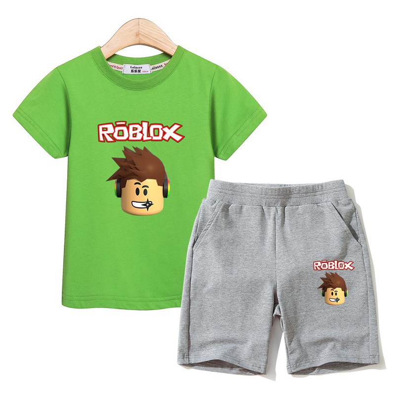 Kids Suit Roblox Clothing Boys Costume Baby T Shirt Shorts Boy Set Shopee Singapore - fashion top bottoms roblox set kids clothes t shirt pant boy girl suit shopee singapore