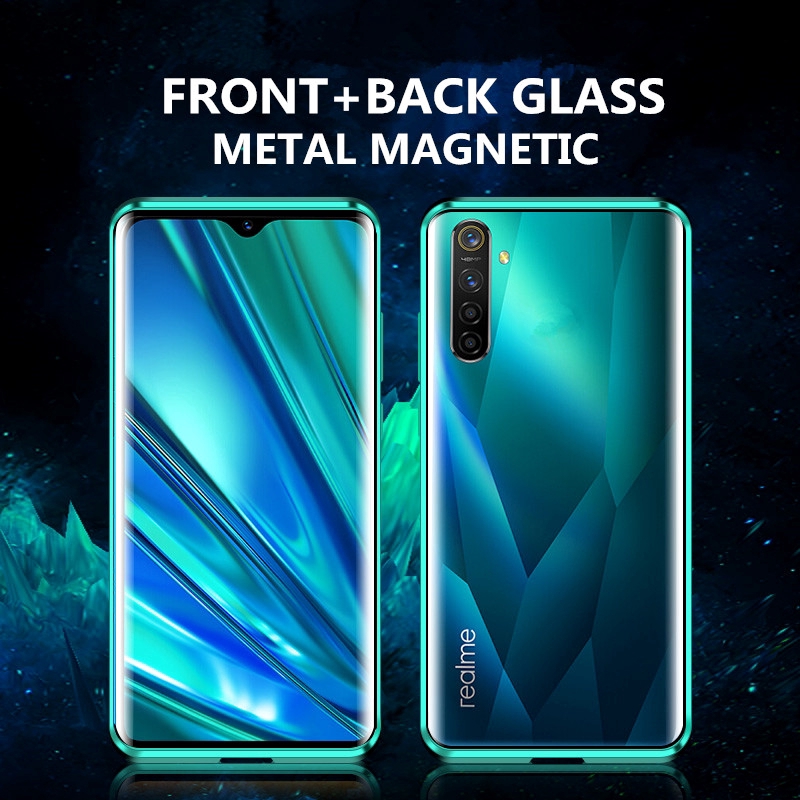 Oppo Realme 6 Pro 6i Realme 5 Pro 5s 5i Q Cases Flip Metal Magnetic Front Back Clear Tempered Glass Back Cover Phone Casing Shockproof Shopee Singapore
