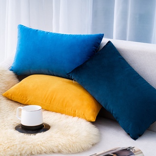 30 X 50 Cm Velvet Soft Solid Decoration Square Pillowcase Set Sofa Sofa Bedroom Car Cushion Cover