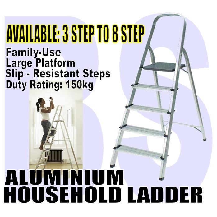 BANSOON 3 Step to 8 Step Household Ladder / Home Ladder / Family Ladder ...