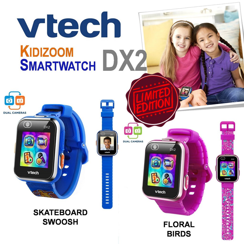 vtech kidizoom smartwatch dx2 special edition floral birds