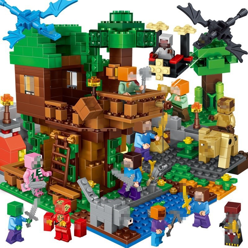 Lego Assembled Toy - Minecraft My World Battle Tree House With Plastic ...