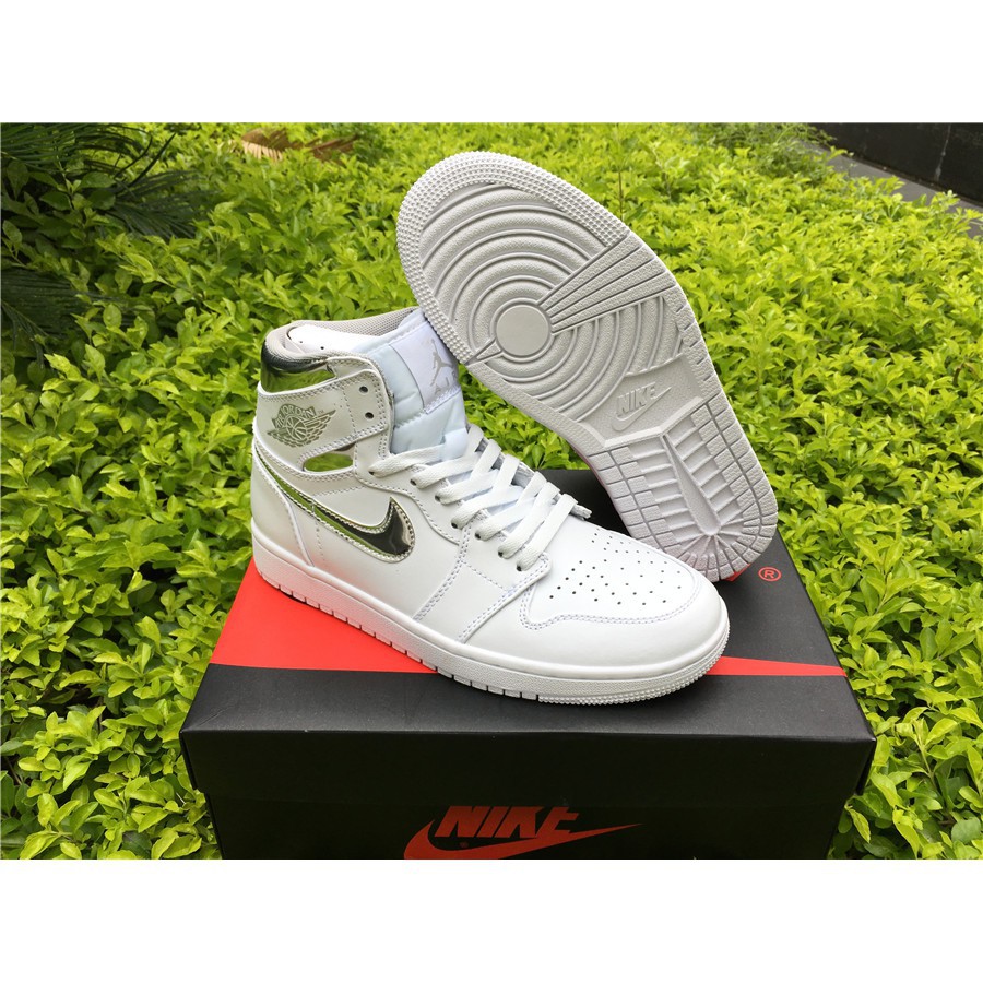air jordan 1 mid metallic silver