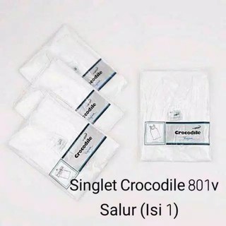 Image of thu nhỏ KATUN PUTIH Crocodile T-Shirt SINGLET Cotton 801V White #2