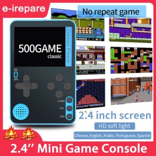 Portable Ultra-thin Card Handheld Game Consoles Built in 500 Games No Repeat Game Console Children Game