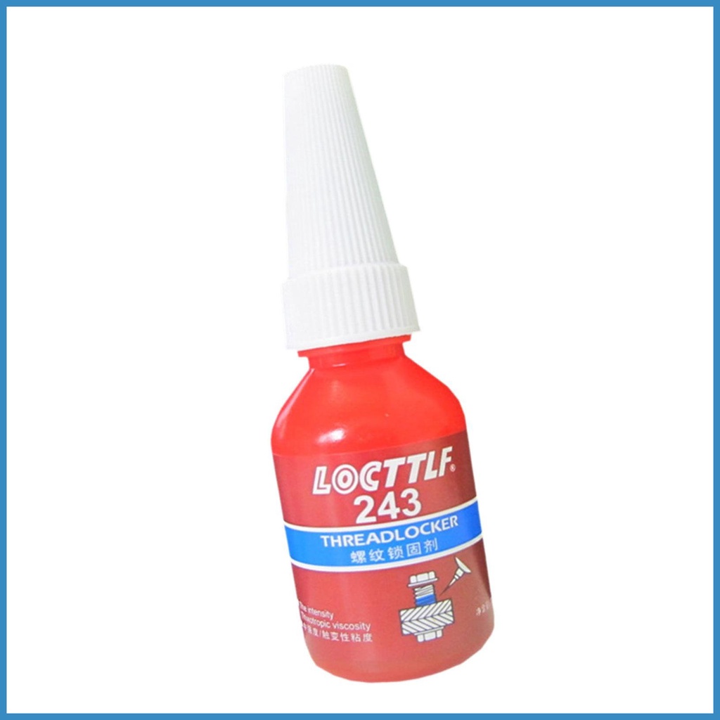 Blue Locktite Threadlocker 243 Medium Strength Tolerant Threadlocker Heavy Duty Threadlocker 10