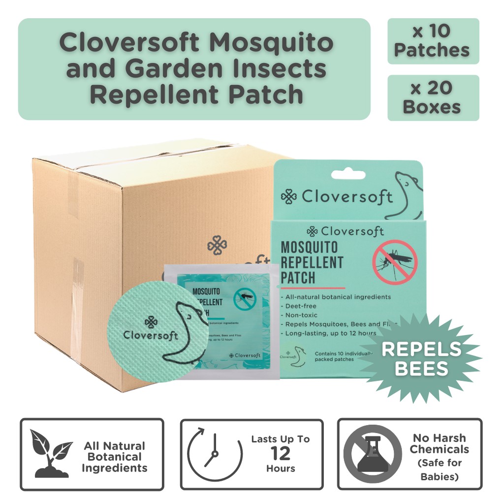 [20 x Boxes] Cloversoft Plant-Based Mosquito and Garden Insects ...