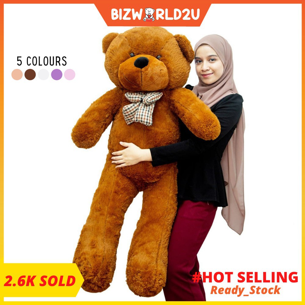 Mainan 140cm 1 4 Meter Giant Teddy Bear Teddy Bear Besar Murah Big Teddy Cute Teddy Kids Doll Plush Toys Stuffed Toys Shopee Singapore