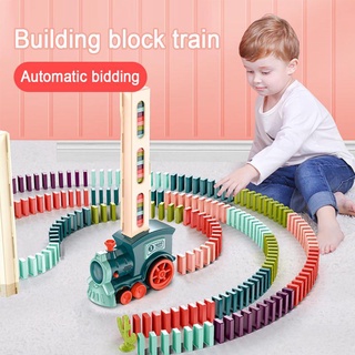 【free shipping】60pcs Domino Train Blocks Set Building and Stacking Toy Creatives Toys Domino Train Blocks Set for Kids Chirldren #0