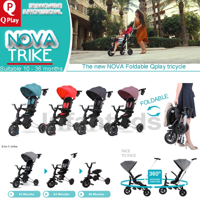 4 in 1 folding trike