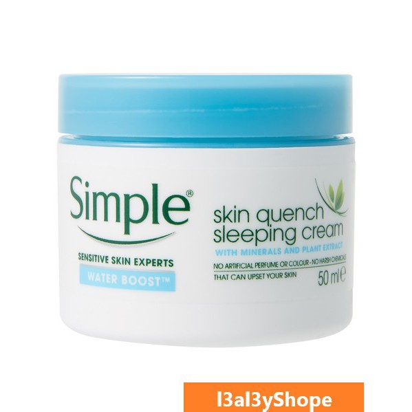 simple quench sleeping cream