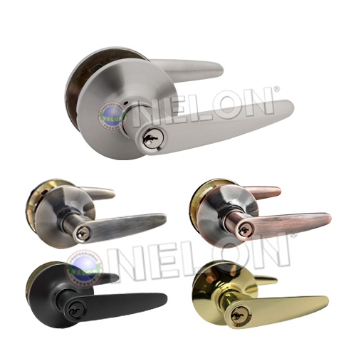NELON Tubular Lever Door Lock 16541 (Entrance / Bedroom Door / Room