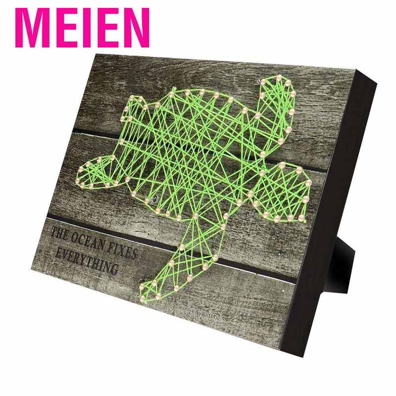 Meien Diy Nail String Art Kit 3d Drawing Nails Winding Lines Painting Home Decor Sea Turtle Pattern Shopee Singapore