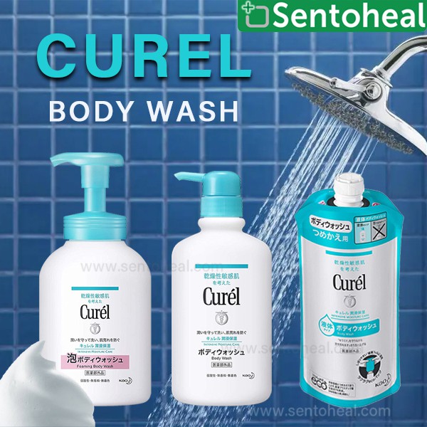 Kao Curel Body Wash/ Instant Foaming Bottle/ Refill Shopee Singapore