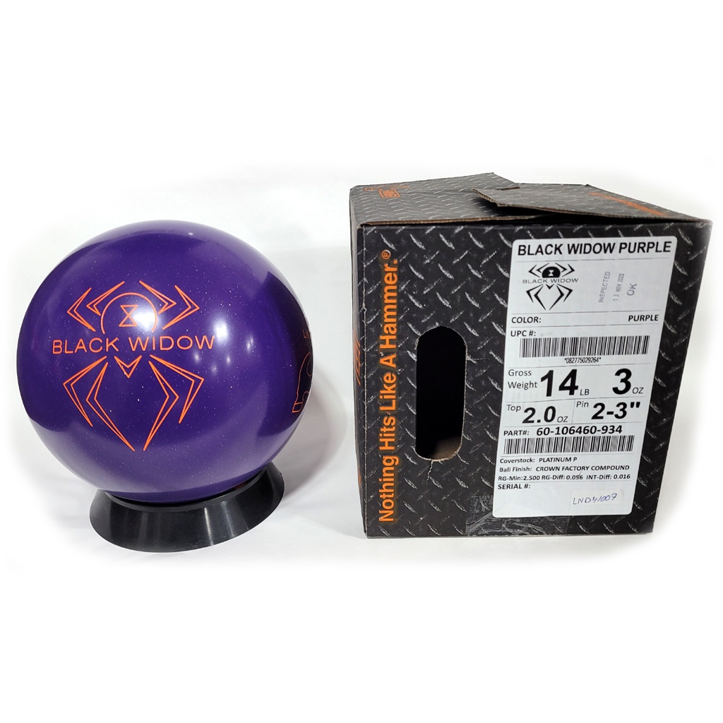 Hammer Black Widow Platinum Bowling Ball 14lbs Shopee Singapore