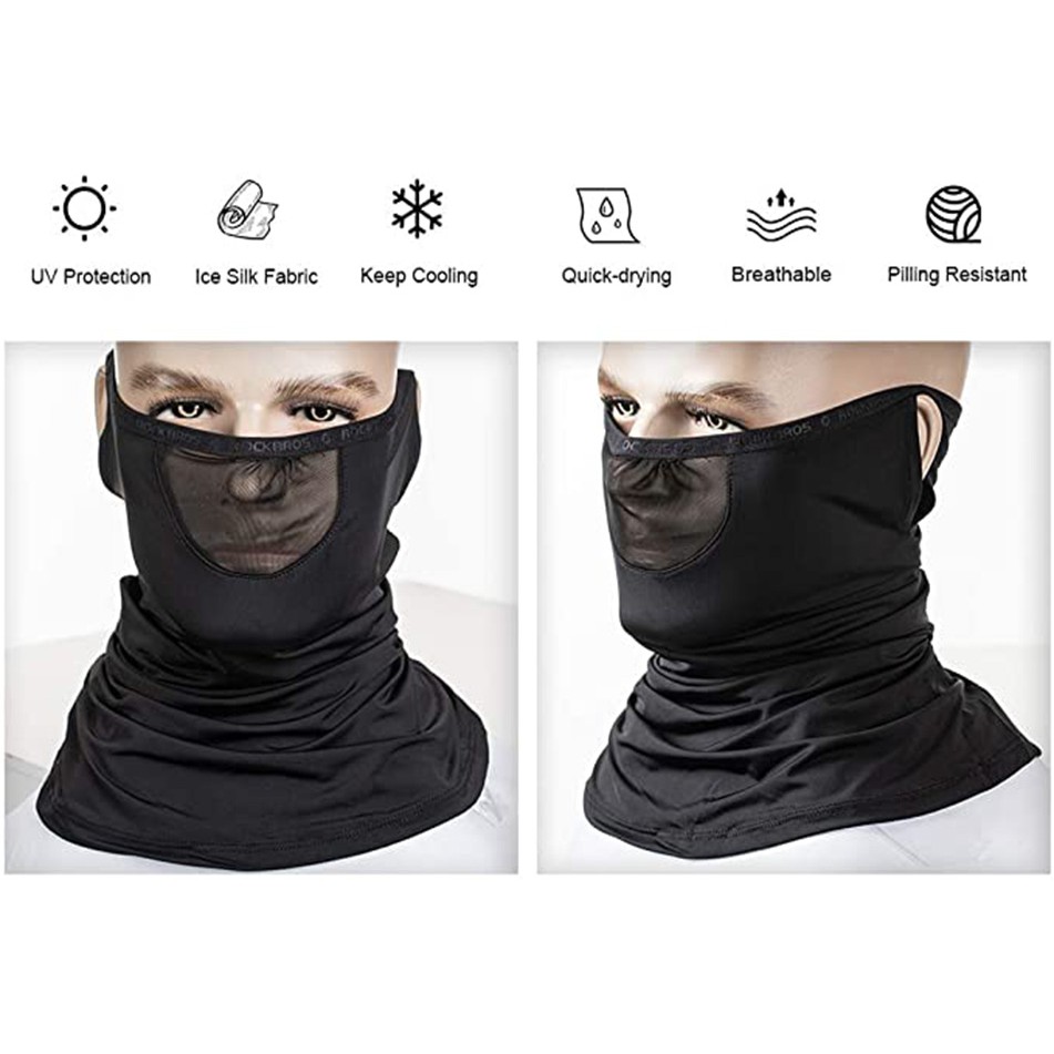 JIESD-Z Summer Face Scarf Mask Breathable Neck Gaiter Comfortable Bicycle Scarf Riding Scarves Dust Sun Protection for Hiking Fishing Cycling Paintball Game 