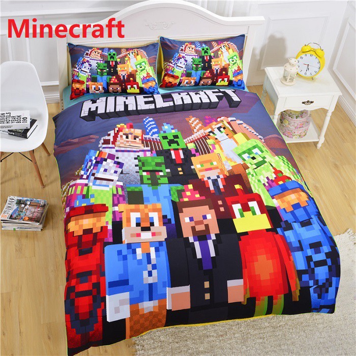 Carnival Game Minecraft Bedding Set, Minecraft Creeper Duvet Cover Pattern Free