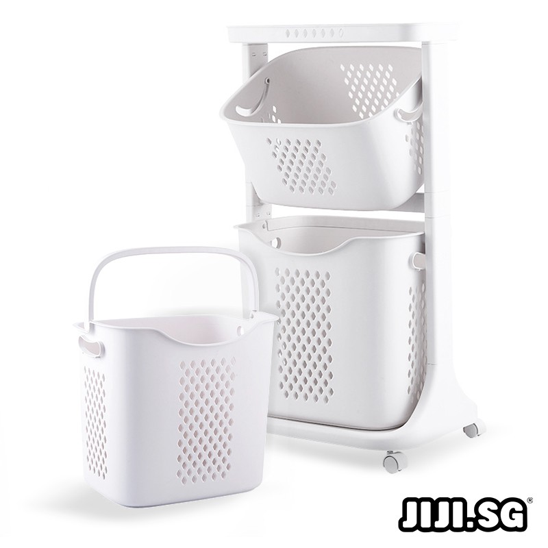 (JIJI SG) JINEX Swing Laundry Storage Rack Laundry Basket Shopee