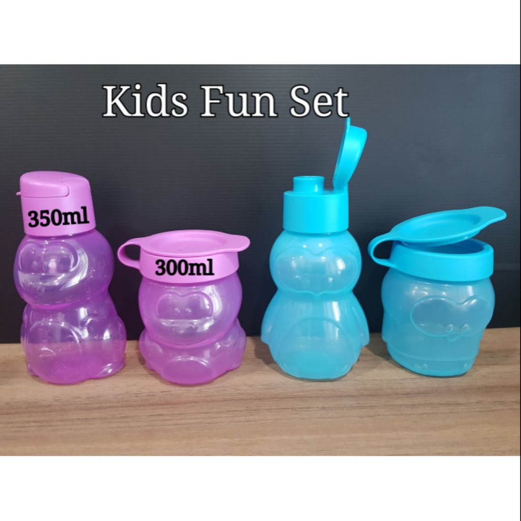 Tupperware Kids Fun Set Dino & Penguin 350ml (2) Dino & Penguin Snack