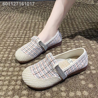 COLOV Woman Linen Retro Lazy Printing Fisherman Shoes COLOV Woman Linen Retro Lazy Printing Fisherman Shoes