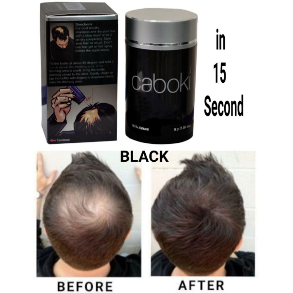 SG Seller] Caboki hair building fiber for men and women USA | Shopee  Singapore