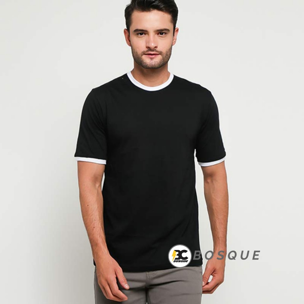 plain black and white t shirts