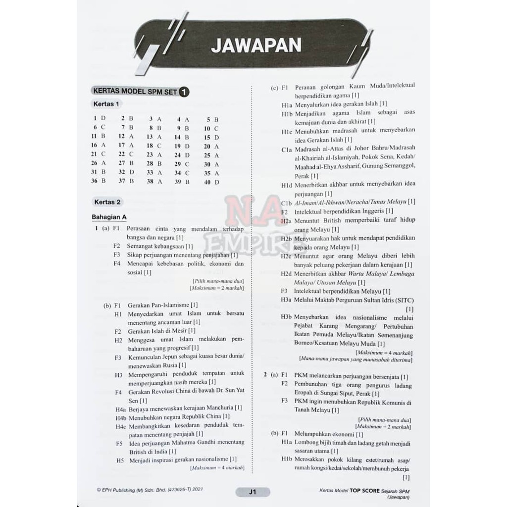 Spm Top Score History Paper Shopee Singapore