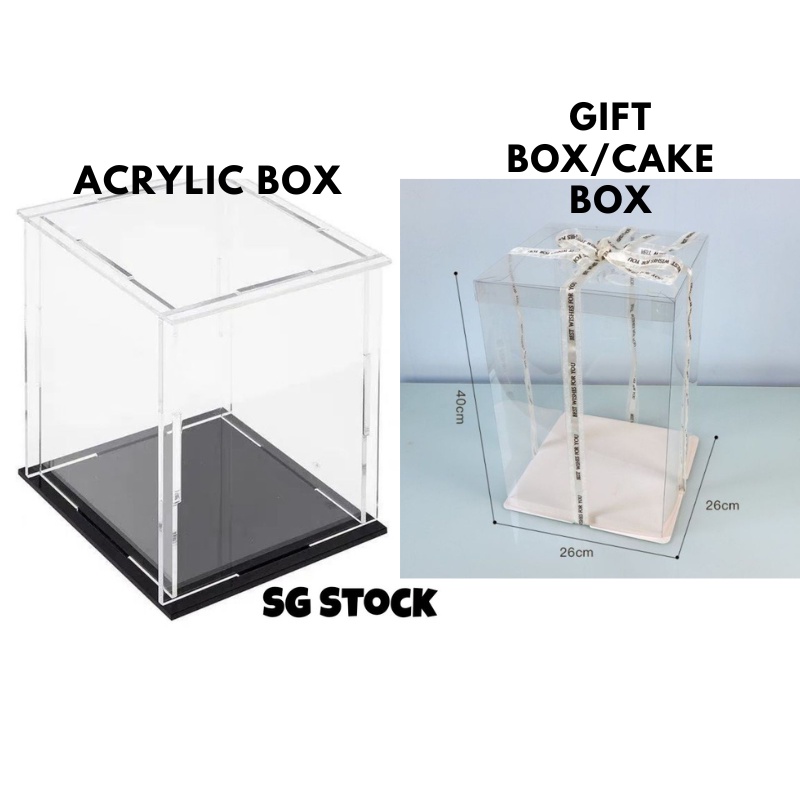 Acrylic box Display box for bearbrick gift box cake box clear dustproof