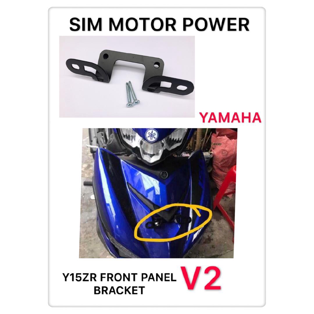 Universal Modified Front Panel Number Plate Bracket Yamaha Y15zr Lc135 Honda Rs150 Rapid Shopee Singapore