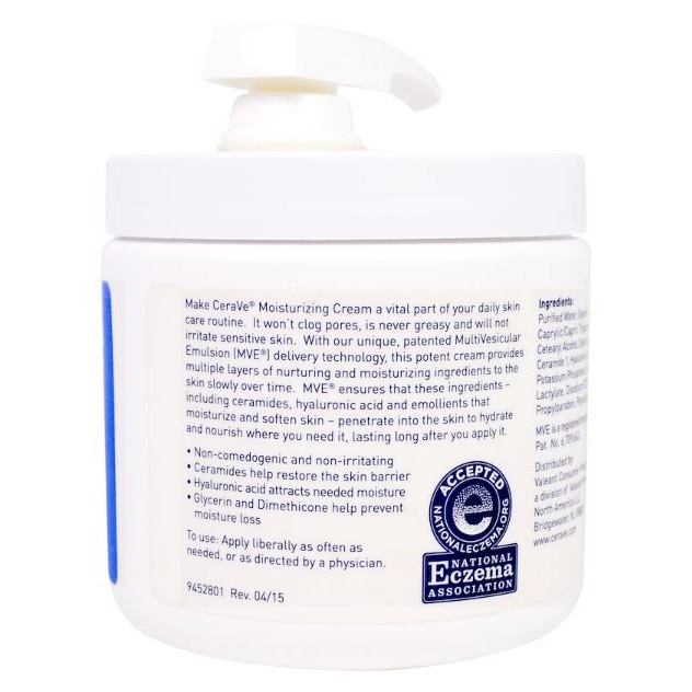 moisturizing cream with pump