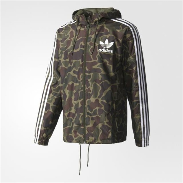 jaqueta adidas camouflage wind preta