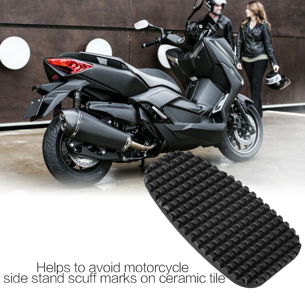 Blue Motorcycle Foot Side Stand Extension Kickstand Pad Plate Antislip