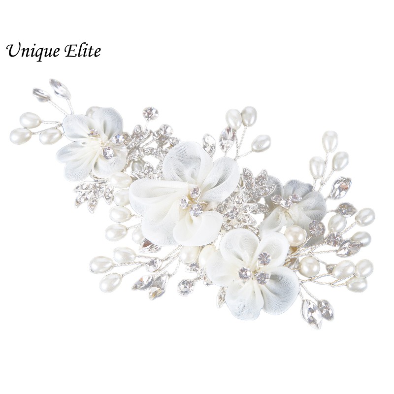 Headband Rhinestone Tiara Bridal Flower Hairband Decoration Ue