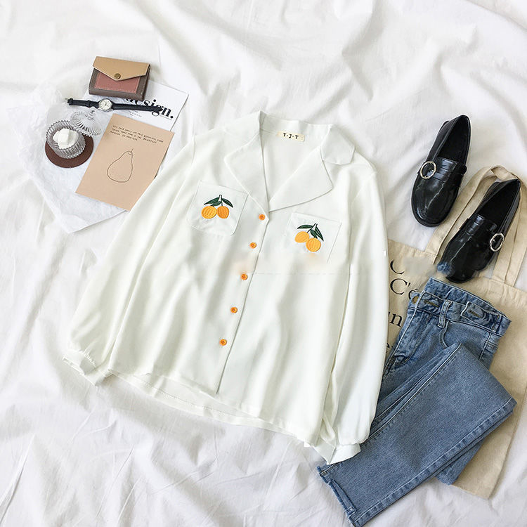 yellow sleeve white shirt