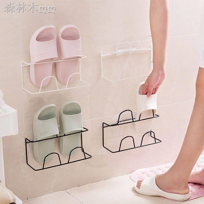 Single Layer Shoe Rack Free Punch Bathroom Slippers Shelf Shopee Singapore