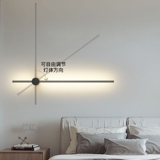 Rotatable minimalist line wall lamp bedroom modern living room background wall lamp aisle lamp LED bedside lamp wall lamp #0