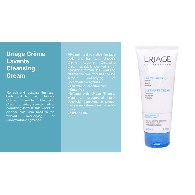 uriage lavante cleansing cream