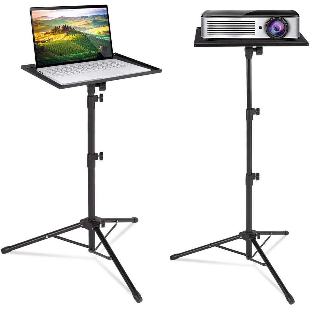 Adjustable Projector Stand Universal Projector Laptop Stand with Adjust Height 23-62 Inch ONOAYO Projector Tripod Stand Black 