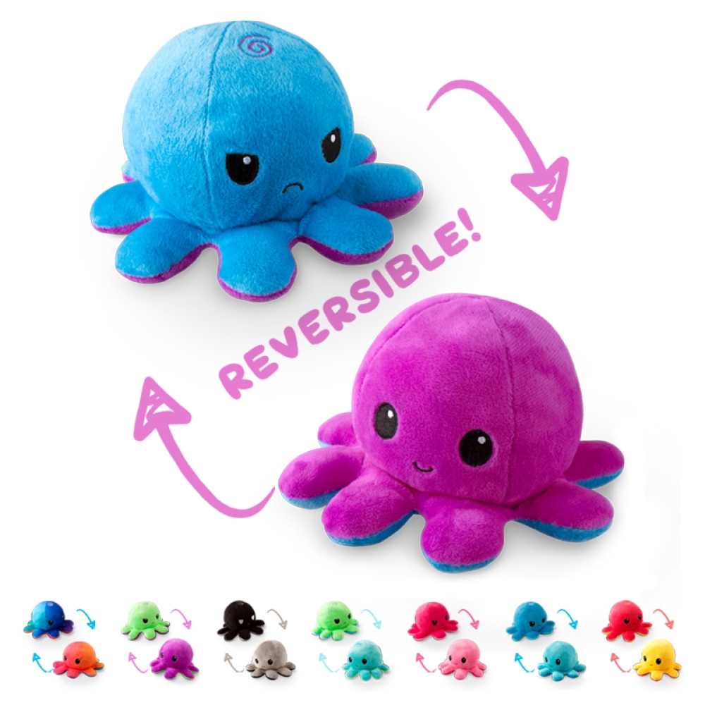 reversible octopus plush