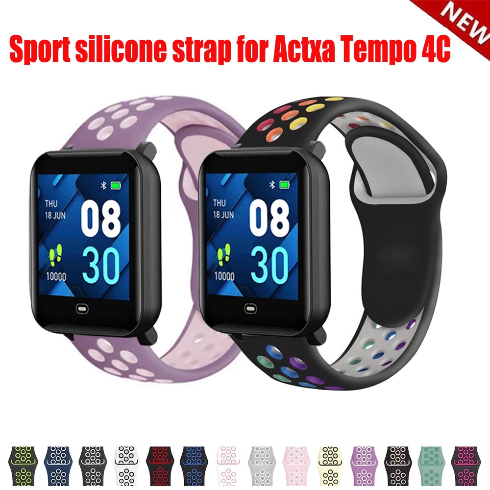 Actxa Tempo C Smart Watch Strap Soft Sport Waterpoof Silicone Band For Actxa Tempo C