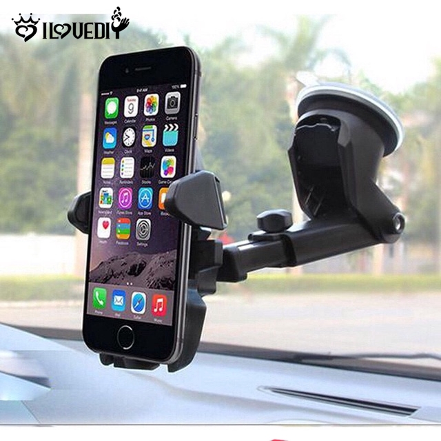 Universal portable 360 Rotation Car Mobile Phone Holder/ Retractable Windshield Dashboard Suction GPS Mount