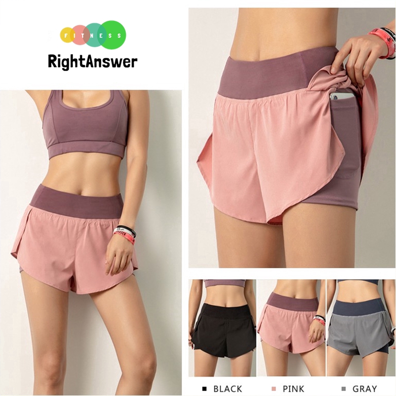 Hot yoga shorts womens top
