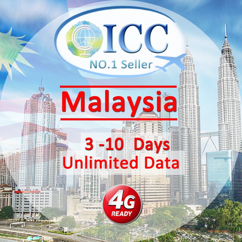 ICC_Malaysia 310 Days Unlimited Data SIM Card Shopee Singapore
