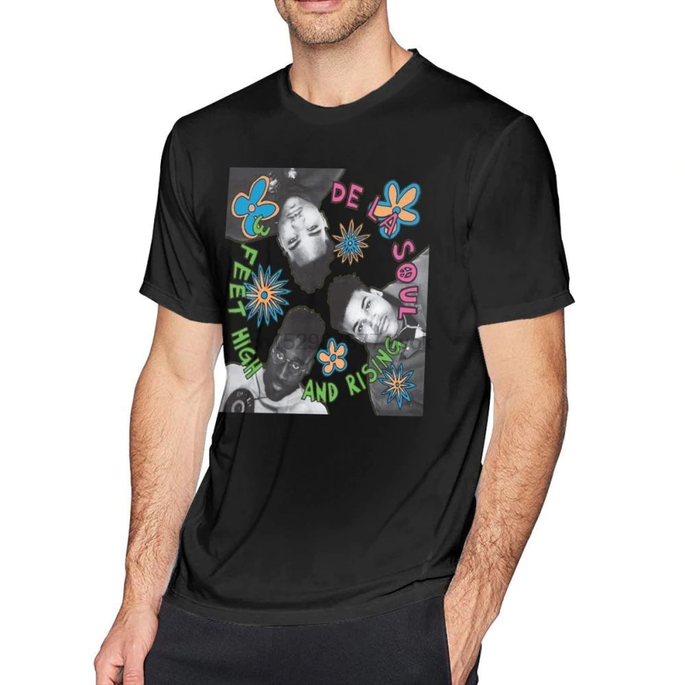 Nas T Shirt De La Soul 3 Feet High And Rising T Shirt Cute Tee Shirt Mens Casual Printed Short Sleeve 100 Cotton Tshirt Shopee Singapore