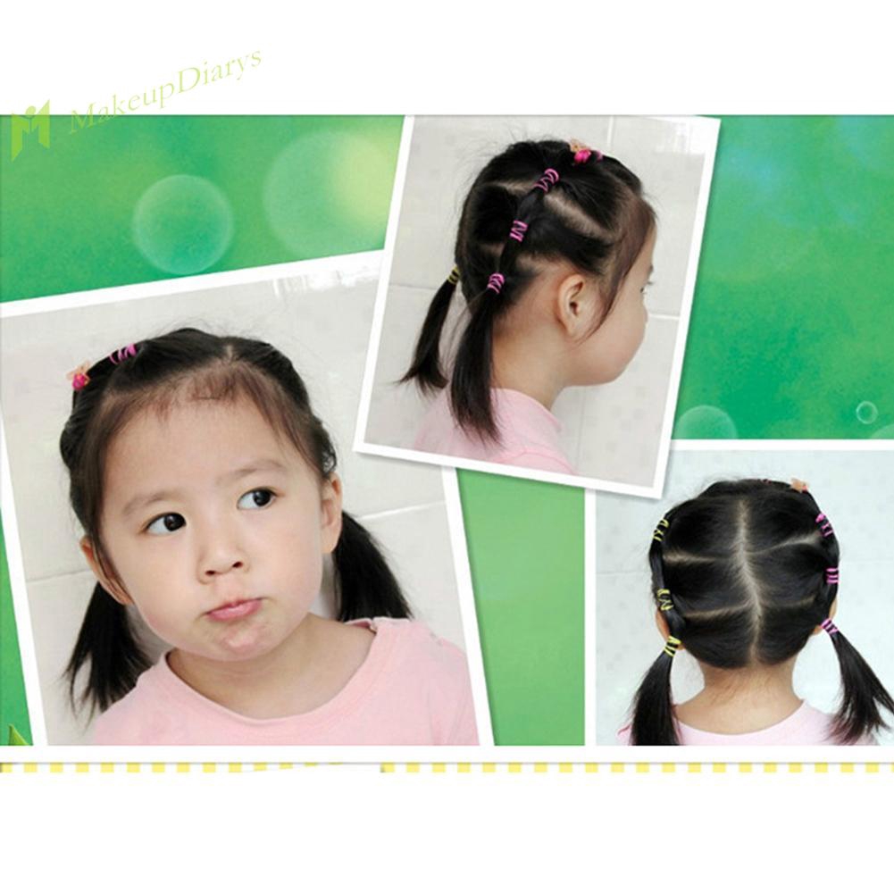 Mu 500pcs Colorful Rubber Band Ponytail Holder Kids Girl Shopee