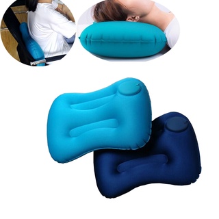 Inflatable back PillowTravel Air Pillow Neckrest Head Rest Portable ...