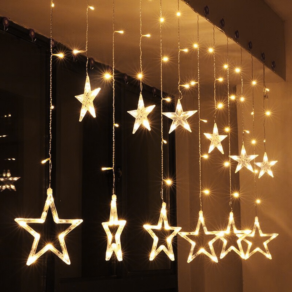 Ey 138 Led Star Twinkle Christmas Display Party Wedding Curtain