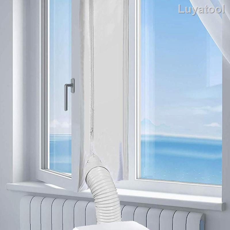 ⭐SG SALES⭐ AirLock Portable Air Conditioner,400 Cm Flexible Cloth Sealing  Plate Window Seal with With Zip and Adhesive F | Shopee Singapore