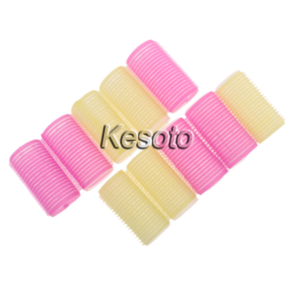 10pcs Self Grip Cling Hair Styling Roller Curler Hairdressing Tool